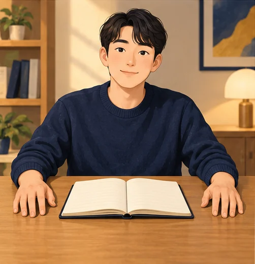 적립 항목을 살펴보는 가상의 소비자 (AI 설명용 삽화)