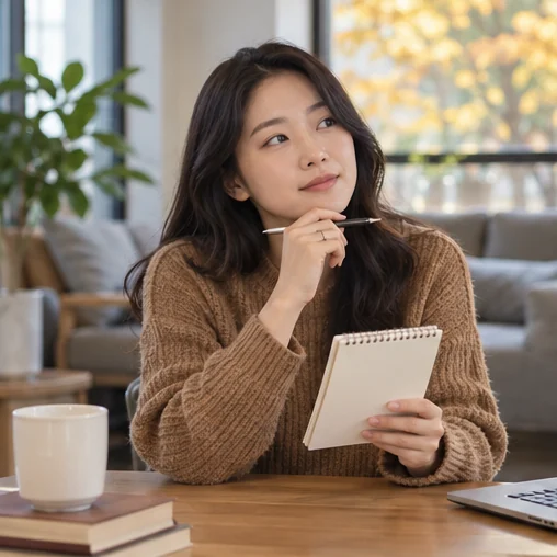 시작·종료 시각의 확인 질문을 준비하는 장면 (AI 설명용 삽화)