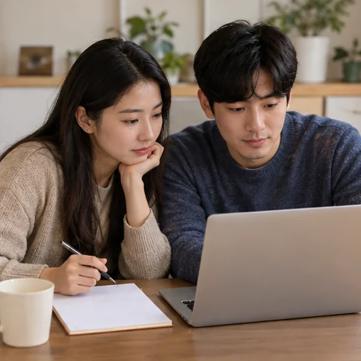행사 공지와 메모를 함께 검토 (AI 설명용 삽화)