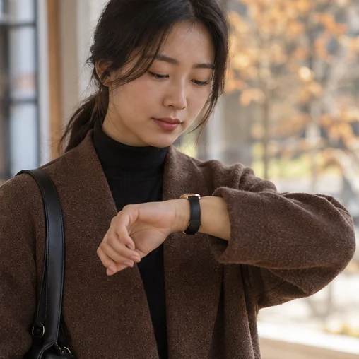 확인할 시간을 다시 살펴보기 (AI 설명용 삽화)