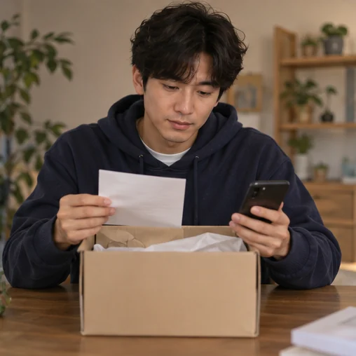 주문 메모와 현재 안내를 함께 확인 (AI 설명용 삽화)