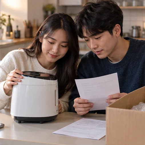 상품과 구매 자료를 함께 확인 (AI 설명용 삽화)