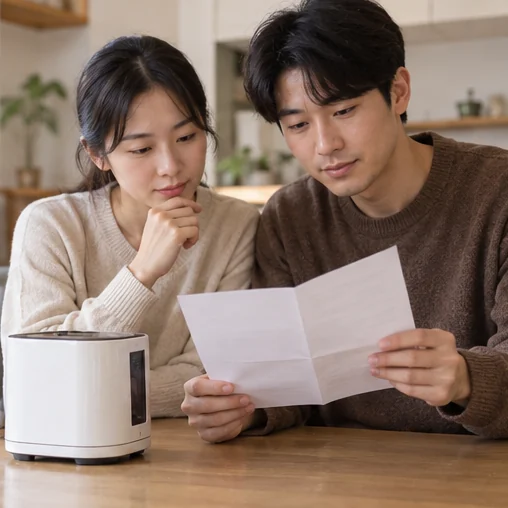 제품 보증 안내를 함께 읽기 (AI 설명용 삽화)