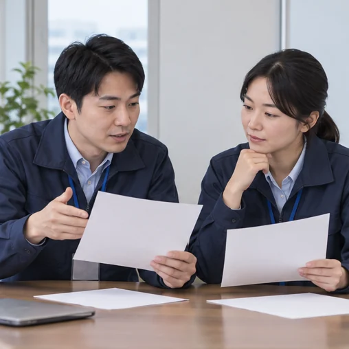 감시 자료를 함께 검토하는 보건 담당자들 (AI 설명용 삽화)