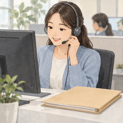 공식 상담 창구에서 문의를 받는 모습 (AI 설명용 삽화)