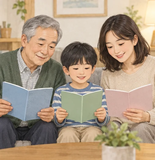 가족의 건강 기록과 접종 계획을 함께 정리합니다. (AI 설명용 삽화)