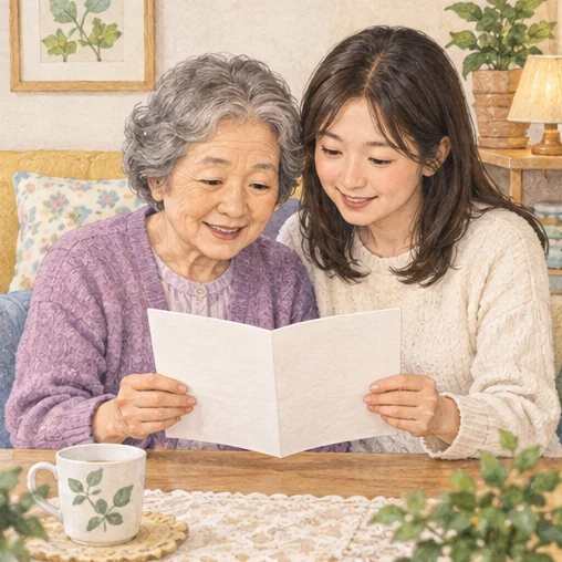 가족과 국가 무료 접종 안내를 살펴보는 모습 (AI 설명용 삽화)