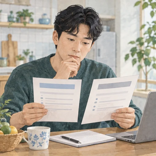 두 기관의 접종 안내를 나란히 살피는 장면. (AI 설명용 삽화)