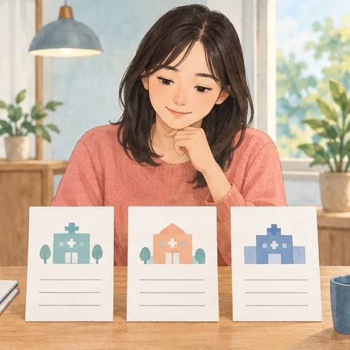세 기관의 이용 조건을 함께 살피는 장면. (AI 설명용 삽화)