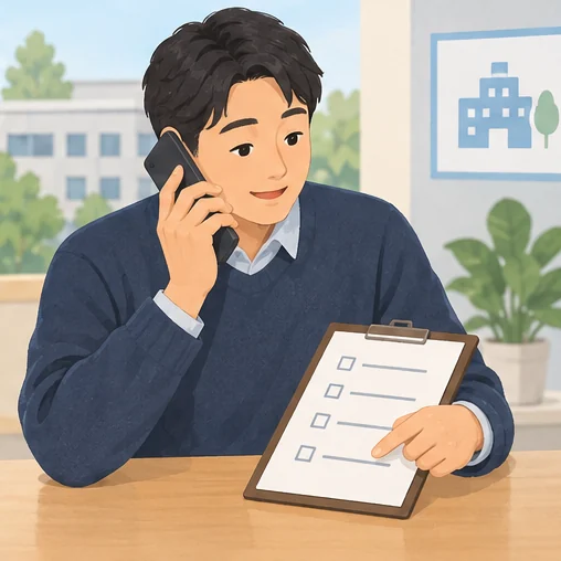 보건소에 주민 추가 지원 조건을 문의하는 장면 (AI 설명용 삽화)