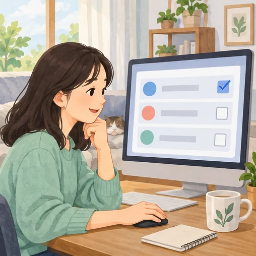 비급여 정보에서 비교할 항목을 선택하는 장면 (AI 설명용 삽화)