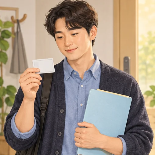 신분 확인 서류와 상담에 필요한 자료를 준비하는 예시입니다. (AI 설명용 삽화)