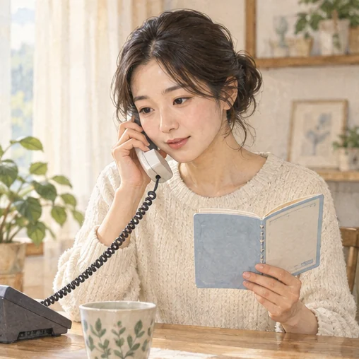 과거 접종 기관에 기록을 문의하는 모습 (AI 설명용 삽화)