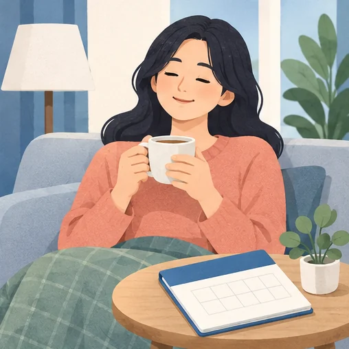 접종 후 보호가 형성되기까지 시간이 필요합니다. (AI 설명용 삽화)