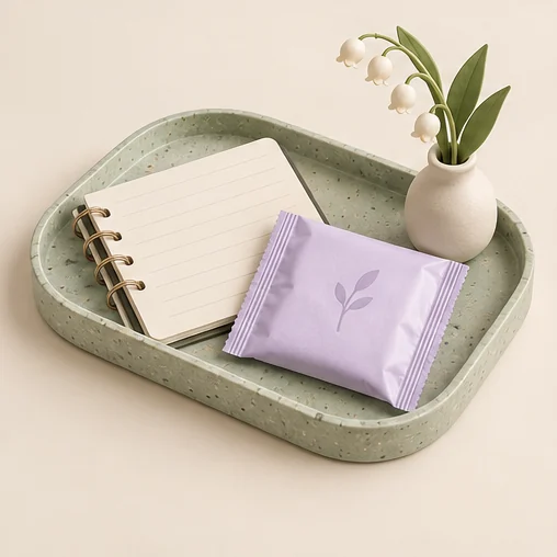 빈 기록장과 밀봉 포장으로 표현한 비치 관리 (AI 설명용 삽화)