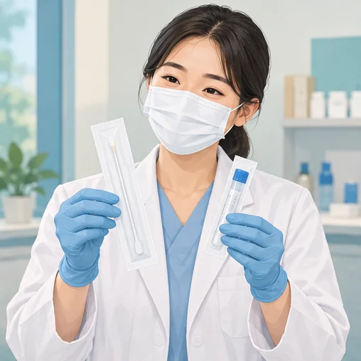 검사는 의료진 판단에 따라 적절한 방법을 선택합니다. (AI 설명용 삽화)