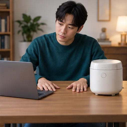 가전과 노트북의 구매 조건을 비교하는 모습 (AI 설명용 삽화)