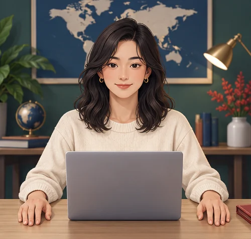 통관 등록 정보와 주문 조건을 확인하는 소비자 (AI 설명용 삽화)